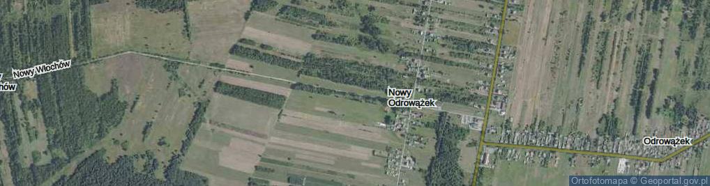 Zdjęcie satelitarne Nowy Odrowążek ul.